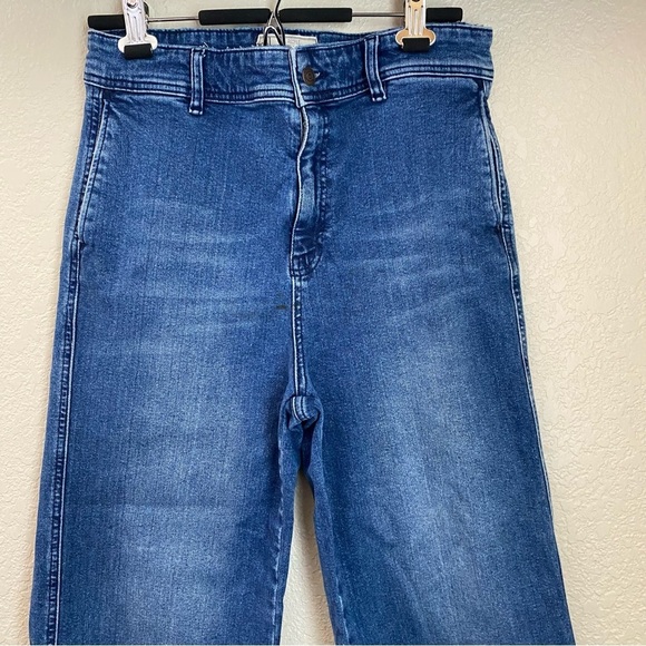 Free People Demin wide leg Jeans size 8 - Picture 5 of 15